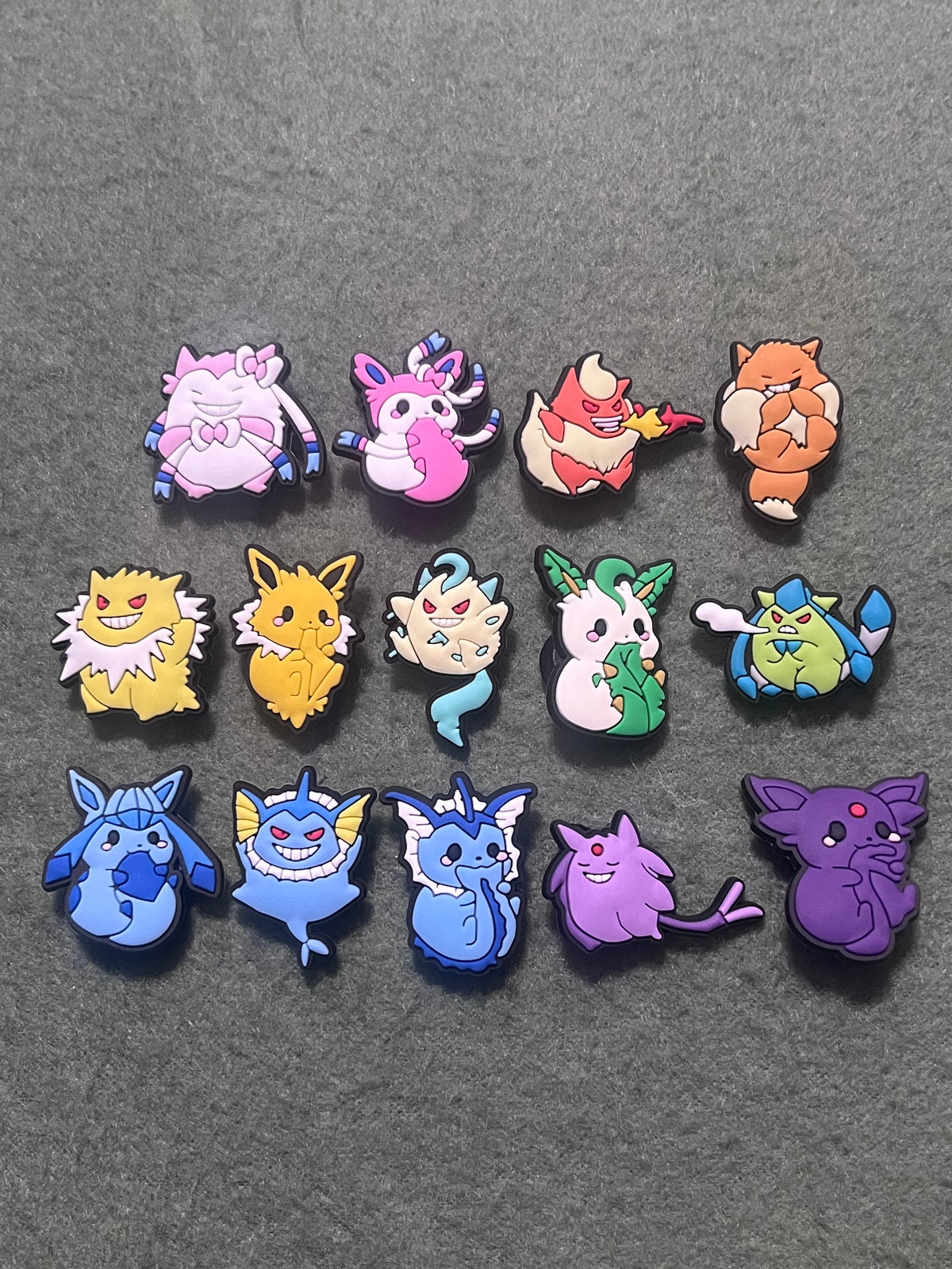 Eeveelution Energy Shoe Charms