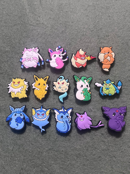 Eeveelution Energy Shoe Charms