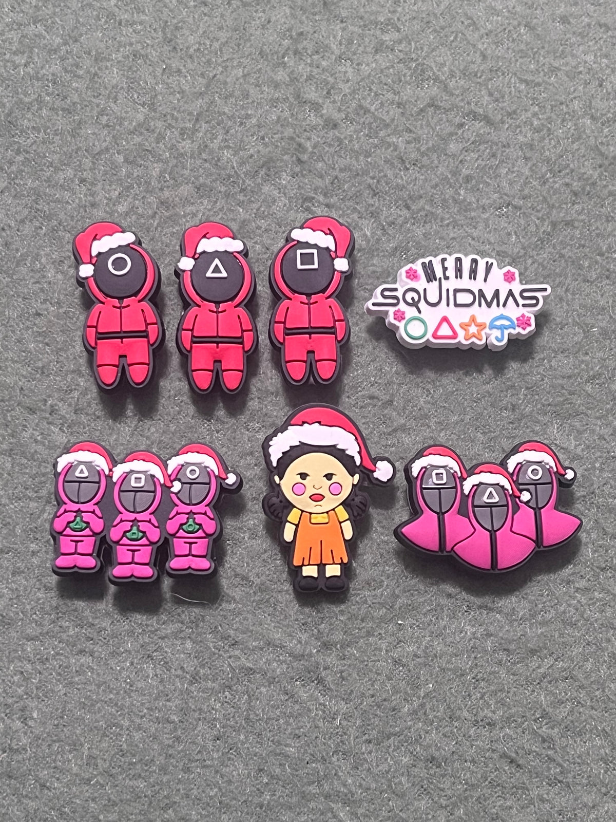 Merry Squidmas Shoe Charms